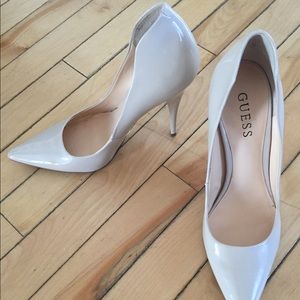 Heels, nude, size 7.